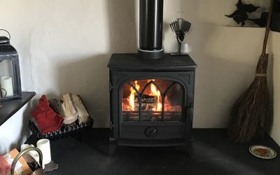 Fitting a Wood Burning Stove in Newton Poppleford, Devon